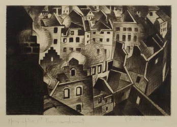 Ypern nach dem ersten Bombardement, 1916